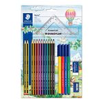 Staedtler 61 SET42 Pencil Case Set with Ruler and Set Square