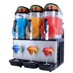Commercial Frozen Ice Drink Slush Machine with LED Lights & Adjustable Thermostat Slushie Maker Machine for Bars, Cafes, Hotels | Easy Clean, High Quality, Reliable Performance - (3 Tank Slush)