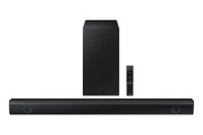 Samsung HW-B550/ZA 2.1ch Soundbar with Dolby Audio, DTS Virtual:X, Subwoofer Included, Adaptive Sound Lite, Bluetooth Multi-Device Connection, Wireless Surround Compatible, 2022, Black