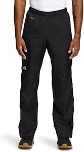 THE NORTH FACE Men s Venture 2 Half-Zip Waterproof Hiking Pant, TNF Black/TNF Black/Mid Grey, Small Long, Tnf Black/Tnf Black/Mid Grey, Small Long