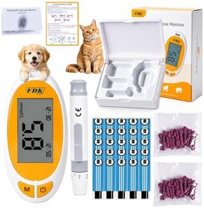 FDK 5 Seconds Pet Blood Sugar Glucose Monitor Kit for Dogs & Cats