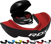 RDX Gum Shield for Boxing MMA Kickboxing Muay Thai Judo Karate - Adult Mouth Guard Mouthpiece Jaw Protector with Storage Case, Martial Arts Football Rugby Hockey Contact Sports - Above 12 Years Age