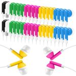 Wensdo 120 Pack Bulk Earbud Headphones Multi Colors Earphones Perfect for School Classroom Students Kids Children Gifts and Adults-Wholesale Disposable Earphones(HY01,120 Mixed)