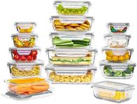 Vtopmart 15 Pack Glass Food Storage