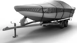 Seal Skin Covers Universal Boat Cover, Waterproof Marine-Grade Cover for 22'-24' L & Up to 116" W, Heavy-Duty & UV-Resistant, Ideal for Bass Boats, V-Hull, Fishing & Runboat
