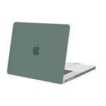 MOSISO Compatible with MacBook Pro 16 inch Case 2024 2023 2022 2021 Release M3 A2991 M2 A2780 M1 A2485 Pro Max Liquid Retina Display Touch ID, Protective Plastic Hard Shell Cover Case, Midnight Green