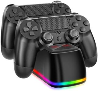 PS4 Controller Charger Dock Station, NBGame Charging Dock with LED,Replacement Charging Station for PlayStation 4 Charger & Storage