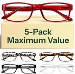 Gaoye Professional Reading Glasses for All Day - Computer Readers with Blue Light Protection - Value Pack