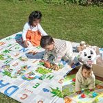 Lifelong Cuppy Extra Large Baby Play Mat | 8mm Waterproof Foldable for Crawling & Playing | Travel Friendly Large Mat | Easy Clean, Soft Indoor & Outdoor Usage Yoga & Kids Mat | Non Toxic with BIS Approved
