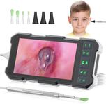 Ear Camera Otoscope, Digital Otoscope with 4.5" HD IPS Screen, Ear Scope Otoscope with Light for Kid, Adult, Ear Cleaner with Camera,1080P, Plug & Play at Home, 3000mAh Battery, Earwax Removal Kit