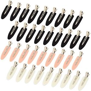 36 pieces No Bend Hair Clips, No Crease Hair Clips, Pin Curl Hair Clips for Makeup Hair Styling