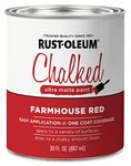 Rust-Oleum 329211 Ultra Matte Interior Chalked Paint 30 oz, 30 Fl Oz (Pack of 1), Farmhouse Red