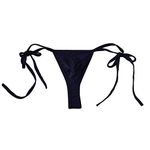 NIMRA FASHION Men's Polyester G-Strings Seamless Briefs Panties Thongs (Black)