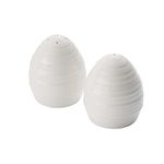 Portmeirion Sophie Conran White Salt and Pepper Set | Salt and Pepper Shakers for Kitchen and Tabletop | Made from Fine Porcelain | Classic Home Décor