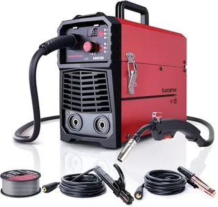 ARCCAPTAIN 130A MIG Welder, 110V Flux Core MIG Welder/Lift TIG/Stick 3 in 1 Welding Machine with Synergy, IGBT Inverter Portable Gasless Welder Equipment with Welding Gun and 2lb Welding Wire