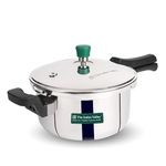 The Indus Valley Triply Stainless Steel Outer Lid Pressure Pan 5 Litres | Also Use As Deep Fry Pan | Induction friendly | ISI-Certified, 3-Layer Body, 100% Pure & Toxin-free, 5 Years Warranty