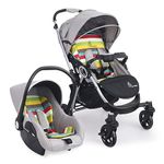 R for Rabbit Chocolate Ride Travel System Baby Stroller & Pram+Infant Car Seat for Kids, Travel Friendly Compact Fold for 0-3 Years Babies|Quick Fold & Sturdy (Rainbow)