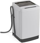 Giantex Portable Washing Machine, 1.5 cu.ft Compact Washer with Drain Pump, LED Display, 8 Programs, 10 Water Levels, Child Lock, 11 LBS Clothes Capacity for Apartment, Home, Dorms, RV (Gray & Black)