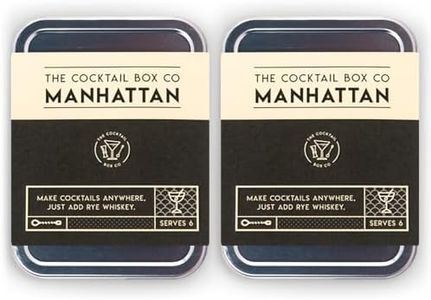Manhattan Cocktail Kit (2 Pack) - The Cocktail Box Co. Premium Cocktail Kits - Make Hand Crafted Cocktails. Great Gift for Any Cocktail Lover and Makes The Perfect Travel Companion!