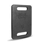 Yes4All 60DA Cast Iron Rucking Weight Plate for Backpack, 13,6 KG | 30 POUND, Black
