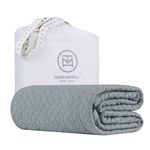 Threadmill King Size, Scottish Grey Blanket/Coverlet - Premium Quality Throw, Made from 100% Long Staple Combed Cotton, Jacquard Matelasse Finish for All Seasons, 106x90 inch