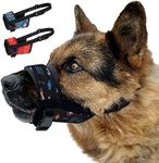 CollarDirect Dog Muzzle - Updated Design Adjustable Soft Breathable Tribal Nylon Dog Mouth Guard Cover for Small, Medium and Large Dogs, Anti Chewing, Barking & Biting (L/XL, Pattern 2)