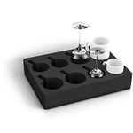 Siegvoll Foam Cup Holder (without Cup) for Motorhomes, Caravans, Boats, Camping Tableware Storage for 8 Cups (Compatible with More Sizes)