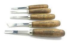 5pc Large Wood Carving Gunsmithing Gouges Tool Set 120 Ramelson USA