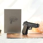 Paper Spiritz Gun 3D Pop Up Card Greeting Card Handmade Sharpshooter Cards for Birthday Cop Husband Soldier Anniversary Boyfriend Boy Gift