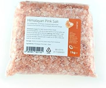 Himalayan Pink Salt Coarse Grade 1kg - Natural & Unrefined Pink Salt from The Himalayas
