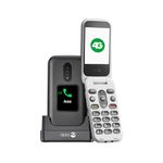 Doro 2880 4G Unlocked Basic Mobile Phone For Seniors With External Screen, Loud And Clear Sound, Large Buttons, Assistance Button, Camera And USB C Charging With Cradle [UK And Irish Version]