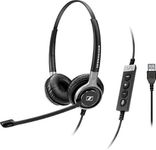 Sennheiser SC 660 USB ML Binaural Head-band Black, Silver headset - headsets (Call center/Office, Binaural, Head-band, Black, Silver, Wired, 2.9 m)