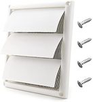 Funmit 6" Louvered Vent Cover 8" x 