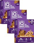 IQBAR Brain and Body Clean Plant Protein Bars - Almond Butter Chip - 36 Bars - Keto, Vegan, High Fiber, Gluten and Dairy Free, Low Sugar Snack with Nutrients for Focus, Energy, Meal Replacement
