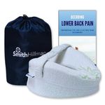 Smith Hillman Orthopaedic Knee Cushion with Strap | Leg Alignment Pillow for Side Sleepers & Pregnant Women | Pain Relief for Lower Back, Hip and Sciatica | With Storage Bag & E-Book