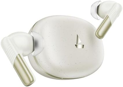 boAt (2025 Launch Airdopes Prime 412, 4Mics AI-ENx Tech, 50 Hrs Battery, Multipoint Connectivity,Fast Charge, App Support, Bluetooth Earbuds, TWS Ear Buds Wireless Earphones with mic (Sahara Chic)