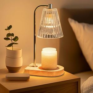 Marycele Candle Warmer Lamp, Candle Lamp Warmer with Timer Dimmer, House Warming Gifts New Home Decor Aesthetic, Gifts for Women for House Decor with 2 Bulbs, Warmer Candle for Mothers Day Birthday