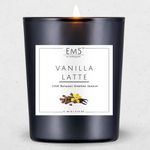 EM5™ Vanilla Latte Scented Candles for Home Decor & Aromatherapy | Soothing Aroma Candle | 60 Gm | Lasting Up to 20 Hours Burn Time | Smokeless & Non Toxic