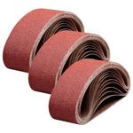 18 Pack 3 x 18 inch Aluminum Oxide Sanding Belt,3 Each of 40 80 120 150 240 400 Grits- Sandpaper Sander Belt for Portable Belt Sander (3x18 inch)