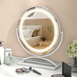 Round Lighted Makeup Mirror