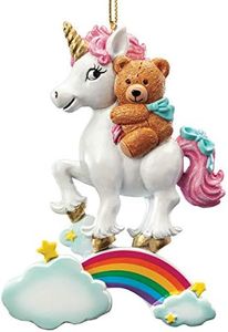 Teddy Bear & Unicorn Ornament