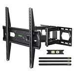 USX MOUNT UL Listed Full Motion TV Wall Mount for Most 32"-70" Flat Screen/LED/4K TVs, Swivel/Tilt TV Bracket with Articulating Dual Arms, Max VESA 400x400mm, Load 110lbs, for 16" Wood Stud