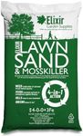 Elixir Gardens Lawn Sand & Moss Killer Treatment | Turf Green Up with Iron Sulphate | 4-0-0+3Fe | 20kg Bag | Treats over 310 sq. meters