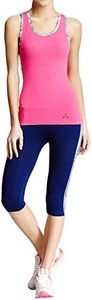 Balanced Tech Women's Seamless Side Panel Capri Pant - Navy Wrap - Small