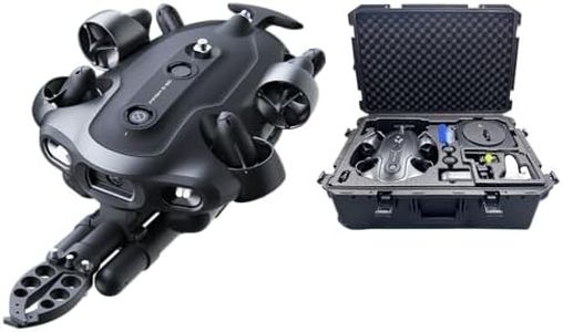 QYSEA FIFISH E-E200A Underwater ROV with Robotic Arm, Integrated mini-DVL for Precise Navigation, 10,000lm, 1/1.8" Sensor, Includes Energy Station & Robotic Arm, Industrial Inspection & Search Rescue, 660ft Dive