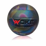 WOKE Glow-More Volleyball Size 4- Glowing PU Ball for All Ages, Indoor/Outdoor Fun