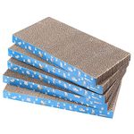 5 Packs in 1 Cat Scratch Pad, Cat Scratcher Cardboard,Reversible,Durable Recyclable Cardboard, Premium Scratch, Suitable for Cats to Rest, Grind Claws and Play