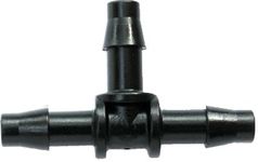 Antelco 4mm Barbed Tee Connector, Micro Irrigation Fitting, Pack of 10