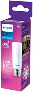 Philips 9.5W E27 Globe LED Stick Bulb, Cool Daylight