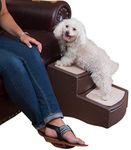 Pet Gear Easy Step II Pet Stairs, 2 Step for Cats/Dogs up to 75-pounds, Portable, Removable Washable Carpet Tread